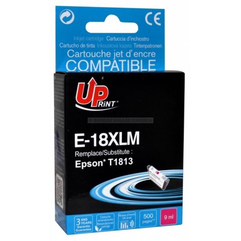 Cartouche d'encre uprint e-18xlm magenta compatible epson t1813 t1803 paquerette