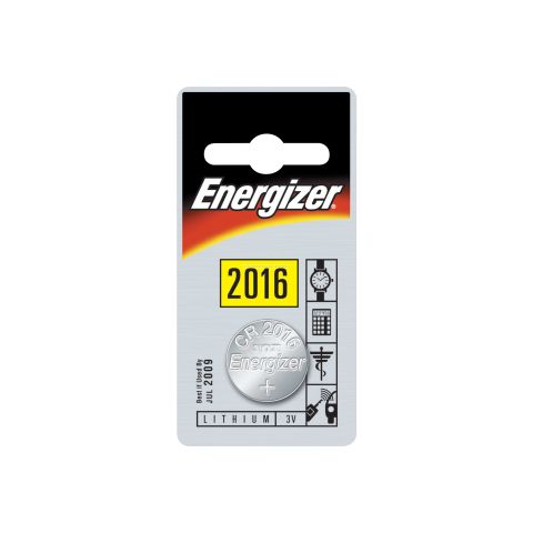 2 piles bouton cr2016 energizer  li