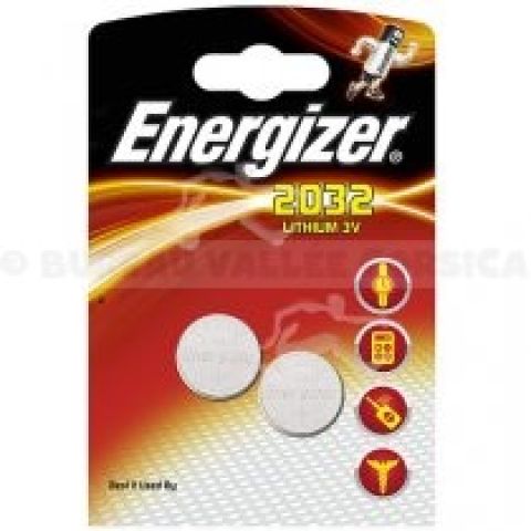 2 piles bouton lithium 3v energizer cr2032