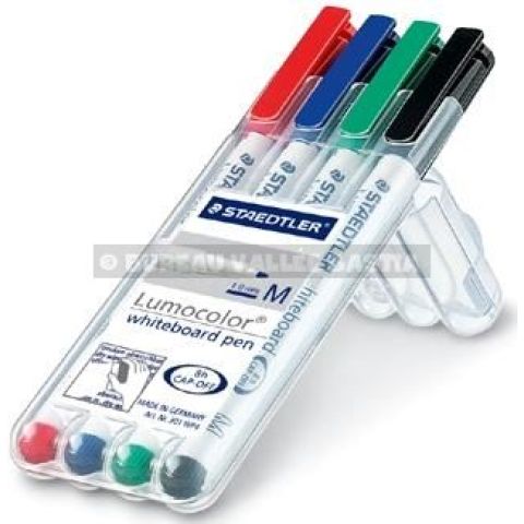 4 feutres effaables ogive lumocolor whiteboard pen 1 mm