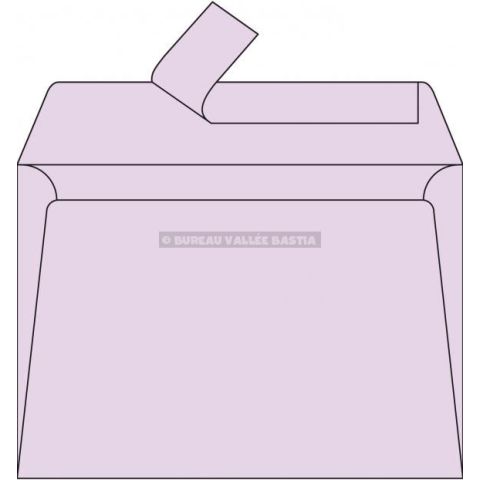 20 enveloppes pollen 114 x 162 mm lilas bande de protection silicone