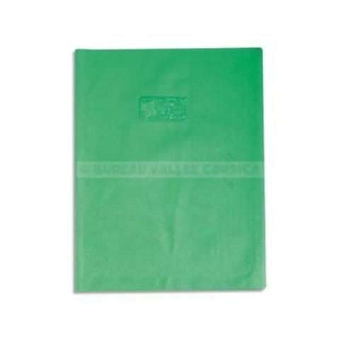 Protge cahier 24 x 32 cm grain cuir vert clair