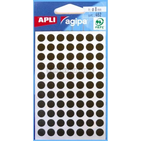 462 pastilles 8 mm noires