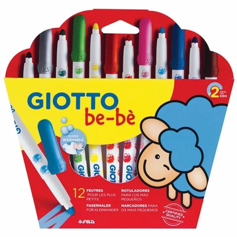 12 feutres maxi giotto bb pointe indformable