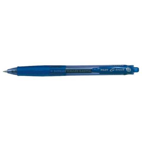 Stylo roller encre gel pilot gknock bleu 0,7 mm