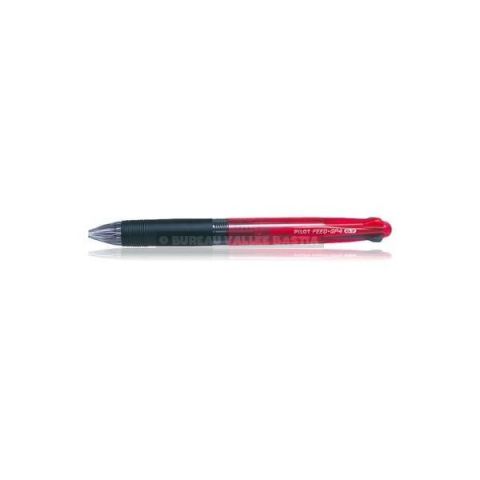 Stylo bille pilot feedgp4 noir, bleu, rouge, vert 1,0 mm moyenne