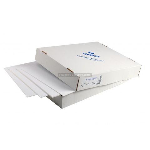 Feuilles carton plume sous film 50 x 65 cm paisseur 3 mm blanc