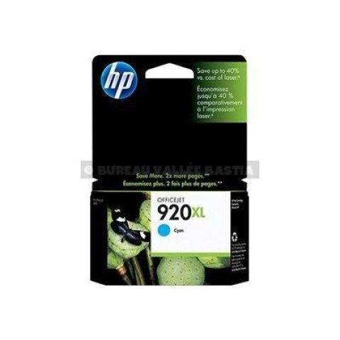 Cartouche d'encre hp 920xl cyan cd972ae