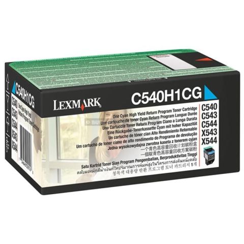 Toner laser lexmark c540h1cg cyan