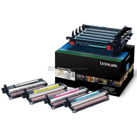 Kit image noir et couleur laser lexmark c540x74g