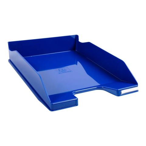 Corbeille  courrier bleu royal glossy