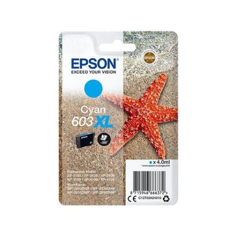 Cartouche d'encre toile de mer epson 603xl cyan