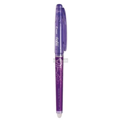 Stylo roller encre gel effaable pilot frixion point violet 0,5 mm fine