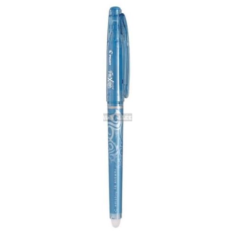 Stylo roller encre gel effaable pilot frixion point bleu turquoise 0,5 mm fine