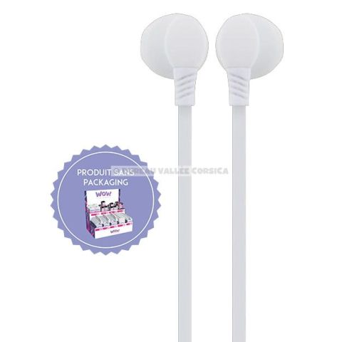 Kit piton filaire 3.5 mm avec cable plat blanc