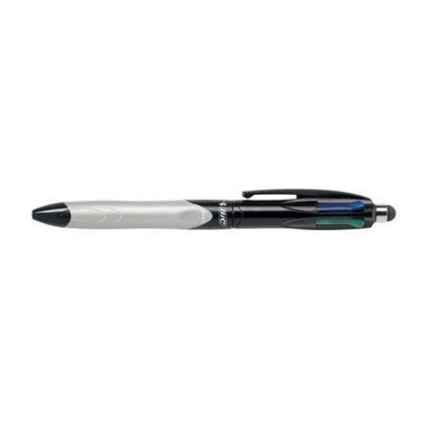 Stylo  bille 4 couleurs stylet stylus