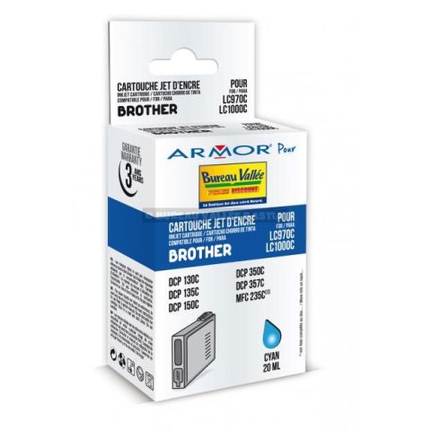 Armor compatible pour brother lc970/1000c cyan