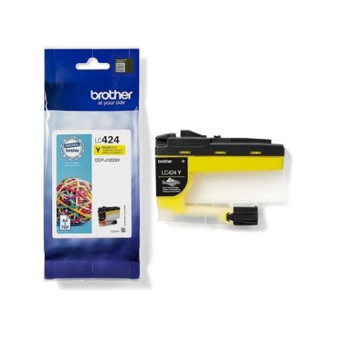 Cartouche jet d'encre brother lc424 jaune