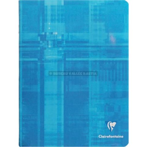 Cahier clairefontaine piqu format 17 x 22 cm 96 pages grands carreaux