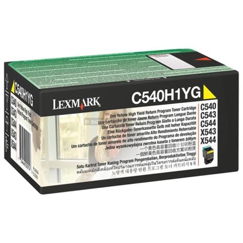 Toner laser lexmark c540h1yg jaune