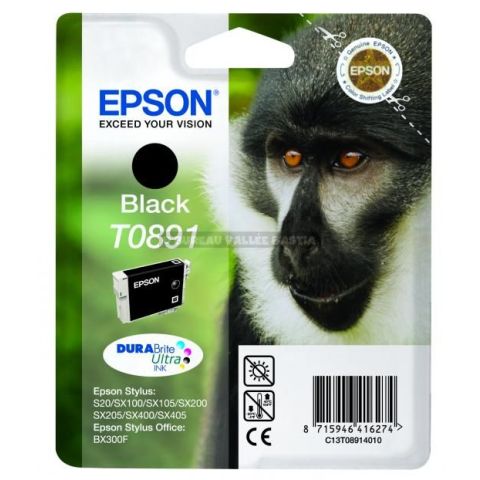 Cartouche d'encre epson t0891 noire c13t08914011