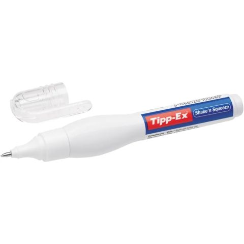 Stylo correcteur shake'n squeeze tippex 8 ml jetable