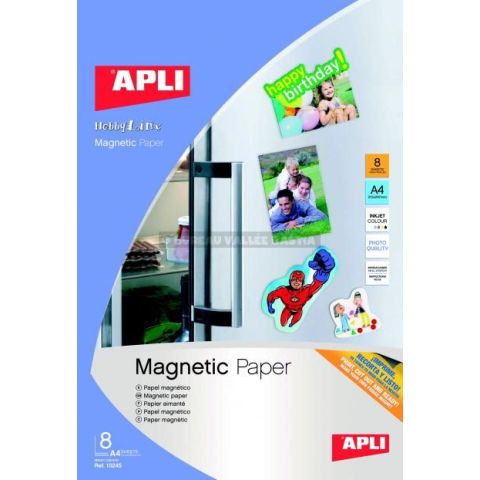 8 feuilles de papier magntique a4