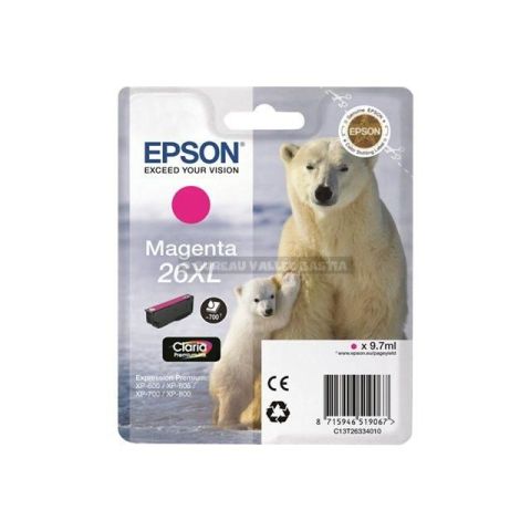 Cartouche d'encre epson t 2633 magenta c13t26334010