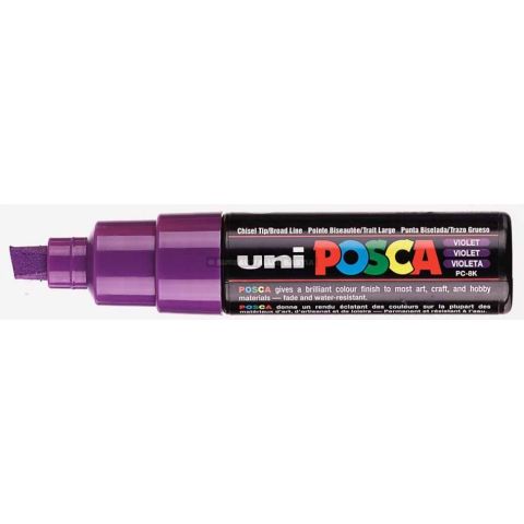 Marqueur peinture posca pointe large biseaute violet