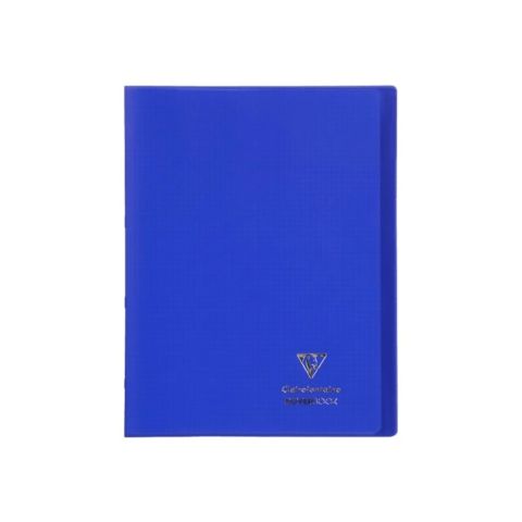 Cahier polypro 24 x 32 cm 48 pages petits carreaux bleu