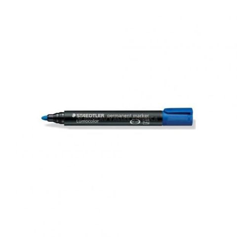 Marqueur permanent ogive staedtler lumocolor bleu 2 mm