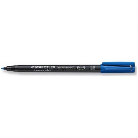 Feutre permanent ogive staedtler lumocolor permanent m bleu 1,0 mm