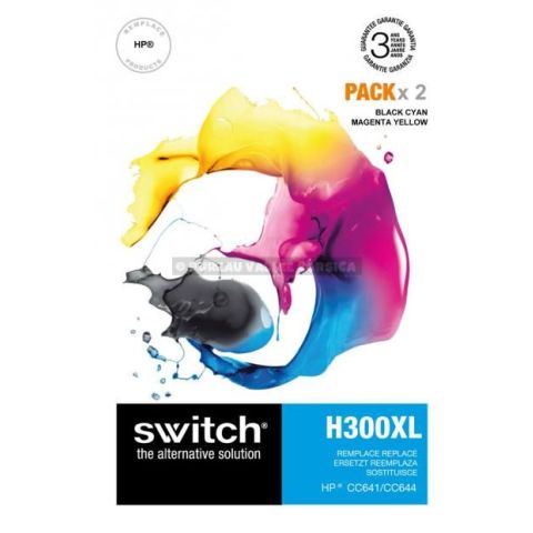 Pack cartouche d'encre remanufactures hp cc641/cc644