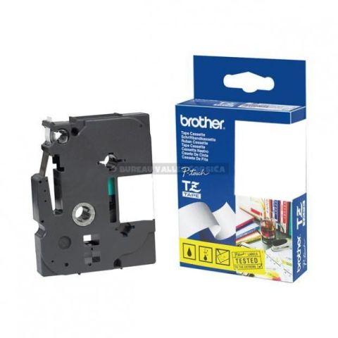 Brother tze s251 noir sur blanc ruban pour tiquetteuses 24mm