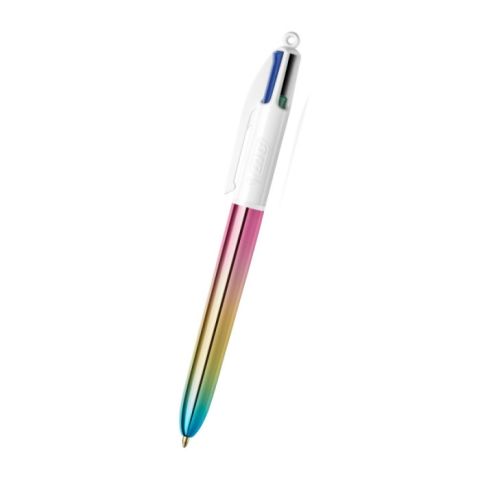 Stylo-bille bic 4 couleurs iris gradient