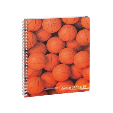 Cahier de textes sports 17 x 22 cm basket