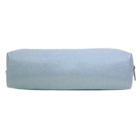 Trousse carre 1 compartiment bleu