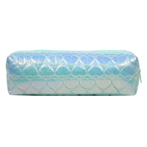 Trousse carre 1 compartiment turquoise