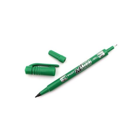 Marqueur permanent twin marker vert pointe fine