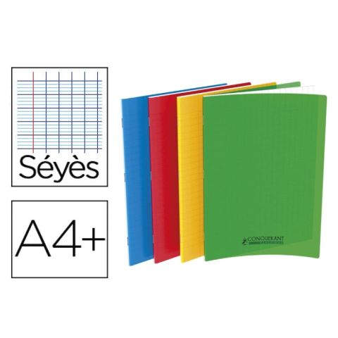 Cahier polypro 24 x 32 cm 48 pages grands carreaux