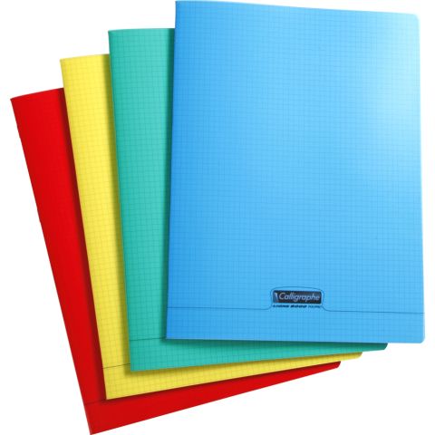 Cahier polypro 24 x 32 cm 192 pages petits carreaux