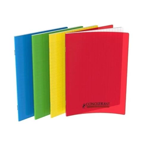 Cahier polypro 17 x 22 cm 96 pages grands carreaux