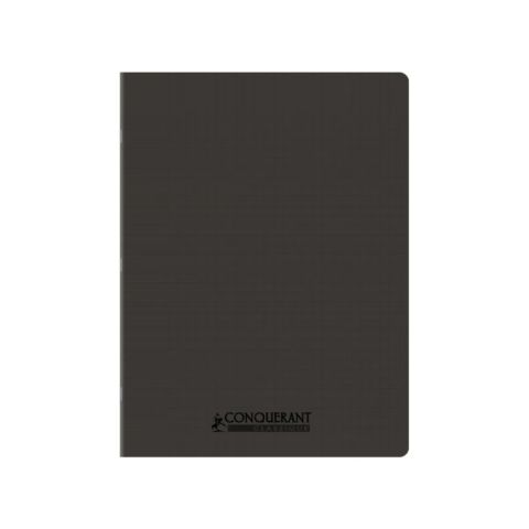 Cahier polypro 24 x 32 cm 96 pages grands carreaux noir