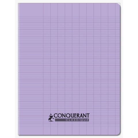 Cahier polypro 17 x 22 cm 96 pages grands carreaux