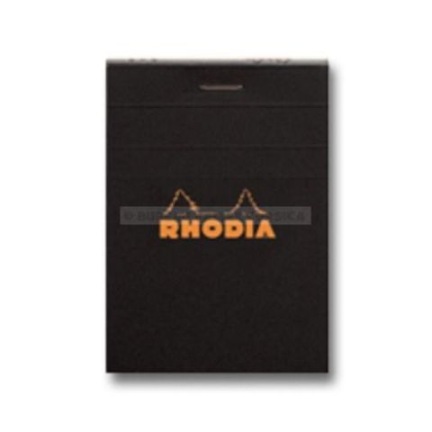 Bloc rhodia 160 feuilles black 10,5 x 14,8 petits carreaux