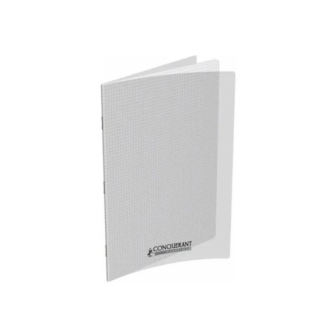 Cahier polypro 24 x 32 cm 48 pages petits carreaux transparent