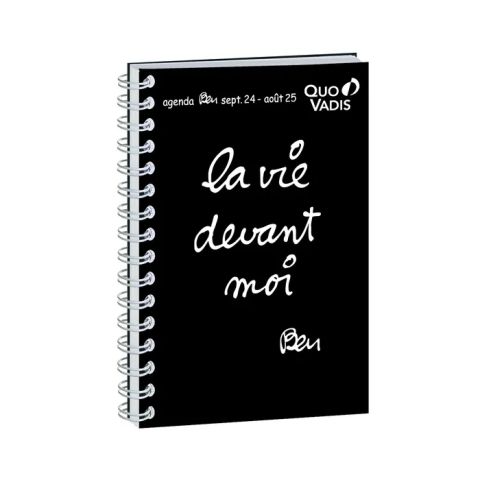 Agenda  spirale ben 1 jour par page 12 x 17 cm la vie devant moi