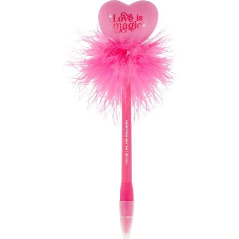 Stylo bille avec coeur lumineux