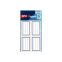 #1 - 32 tiquettes scolaires 36 x 56 mm lignes bleues