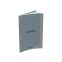 #1 - Cahier polypro 24 x 32 cm 96 pages grands carreaux gris